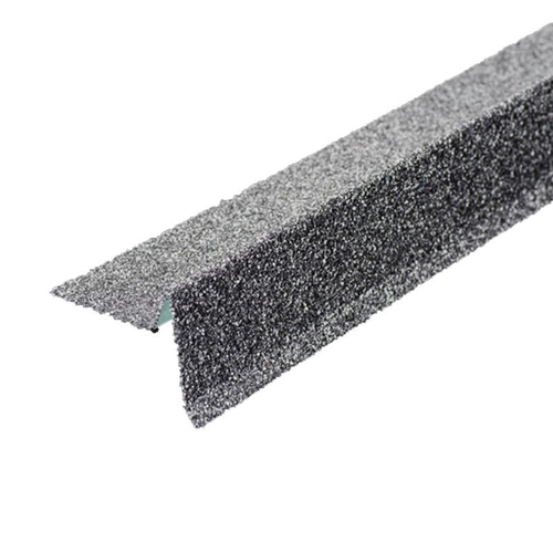 Планка торцевая с гранулятом, стальной 75х25х65х5 мм, 1,25 м, шт