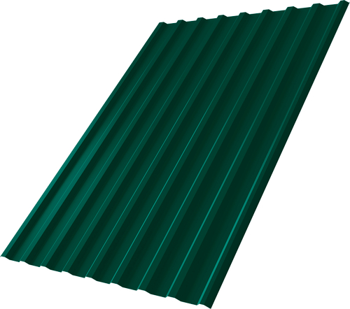 Профнастил C20R 0,5 Satin с пленкой RAL 6005 зеленый мох