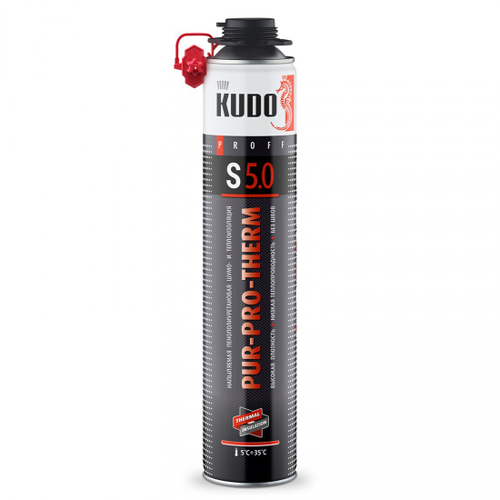 Утеплитель напыляемый Kudo PUR‑PRO‑THERM S 5.0 1000 мл, шт