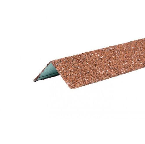 Внешний угол металлический ТехноНиколь Hauberk Красный 1250х50х50 мм (10 шт/упак), упак