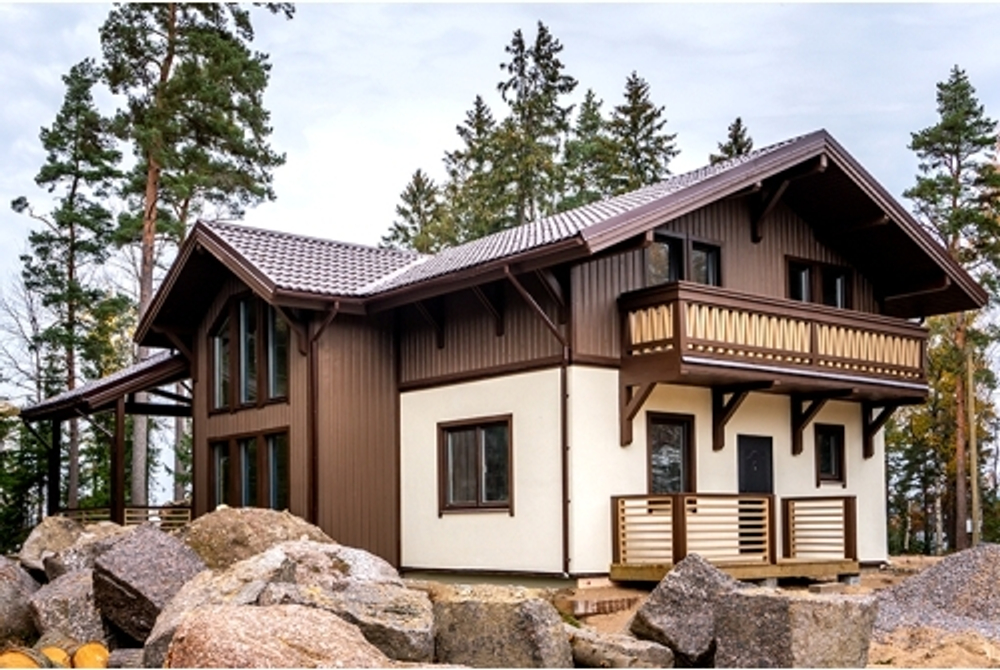 Металлочерепица классик 0,5 Satin RAL 8017 шоколад