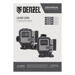 Лазерный уровень мультипризменный DLV-360-3T, 30 м, зеленый луч, Li-Ion 2,4 Aч, штатив // Denzel