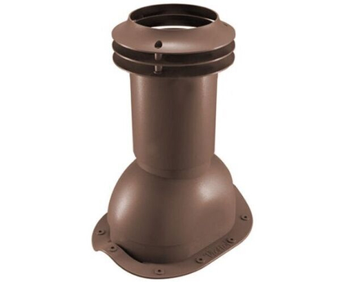 Выход вентиляции канализации для металлочерепицы 335\250\423 шоколад RAL 8017