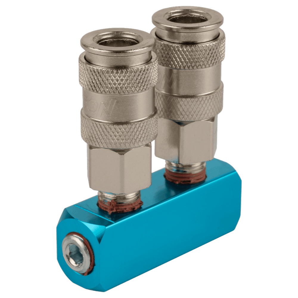 HRS-SML Прямой разветвитель с двумя БРС, 1/4'' - 1/4, три входа