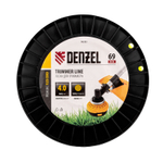 Леска для триммера круглая, 4,0мм х 69м, на DIN катушке FLEX CORD,  Denzel