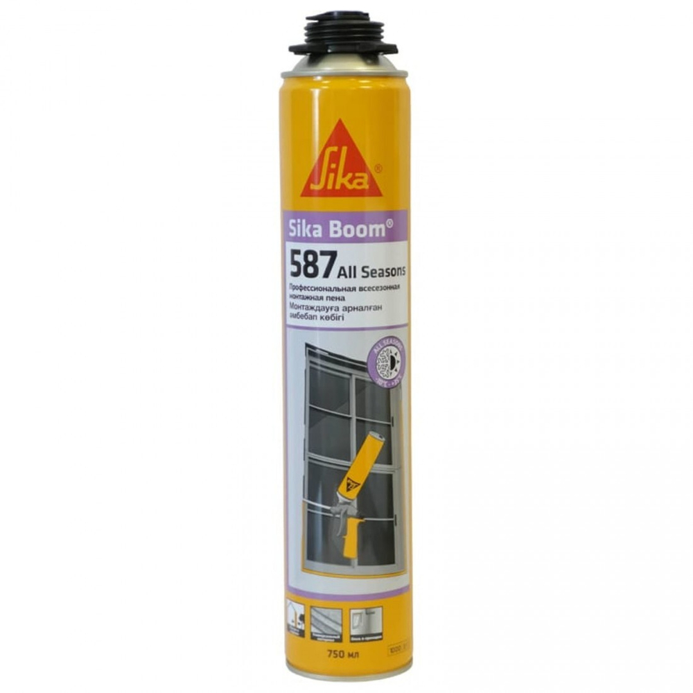 Пена монтажная профессиональная Sika Boom 587 All Seasons 42 всесезонная 750 мл, шт