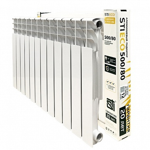 Радиатор алюминиевый STI ECO RUS AL 500/80 12 сек.