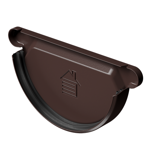 Заглушка желоба Stal Premium, шоколад