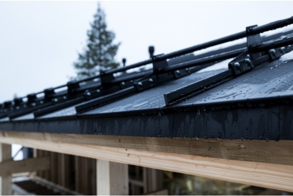 Кликфальц Pro Grand Line 0,5 Rooftop Бархат с пленкой на замках RAL 9005 черный