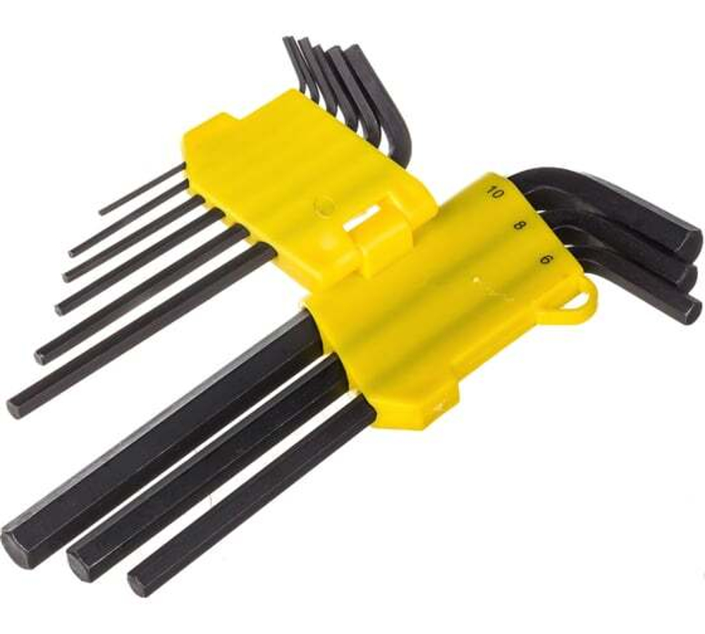 Набор шестигранных ключей из 9шт. 1.5-10.0мм в пластиковом корпусе, удлиненные GRIFF 031132