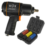 Пневматический ударный гайковерт с ударными головками WDK-20440HD
