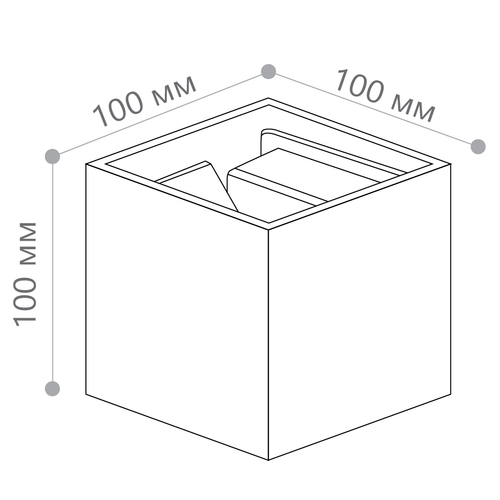 Светильник уличный светодиодный Feron DH012, 2*3W, 450Lm, 4000K, белый 11871