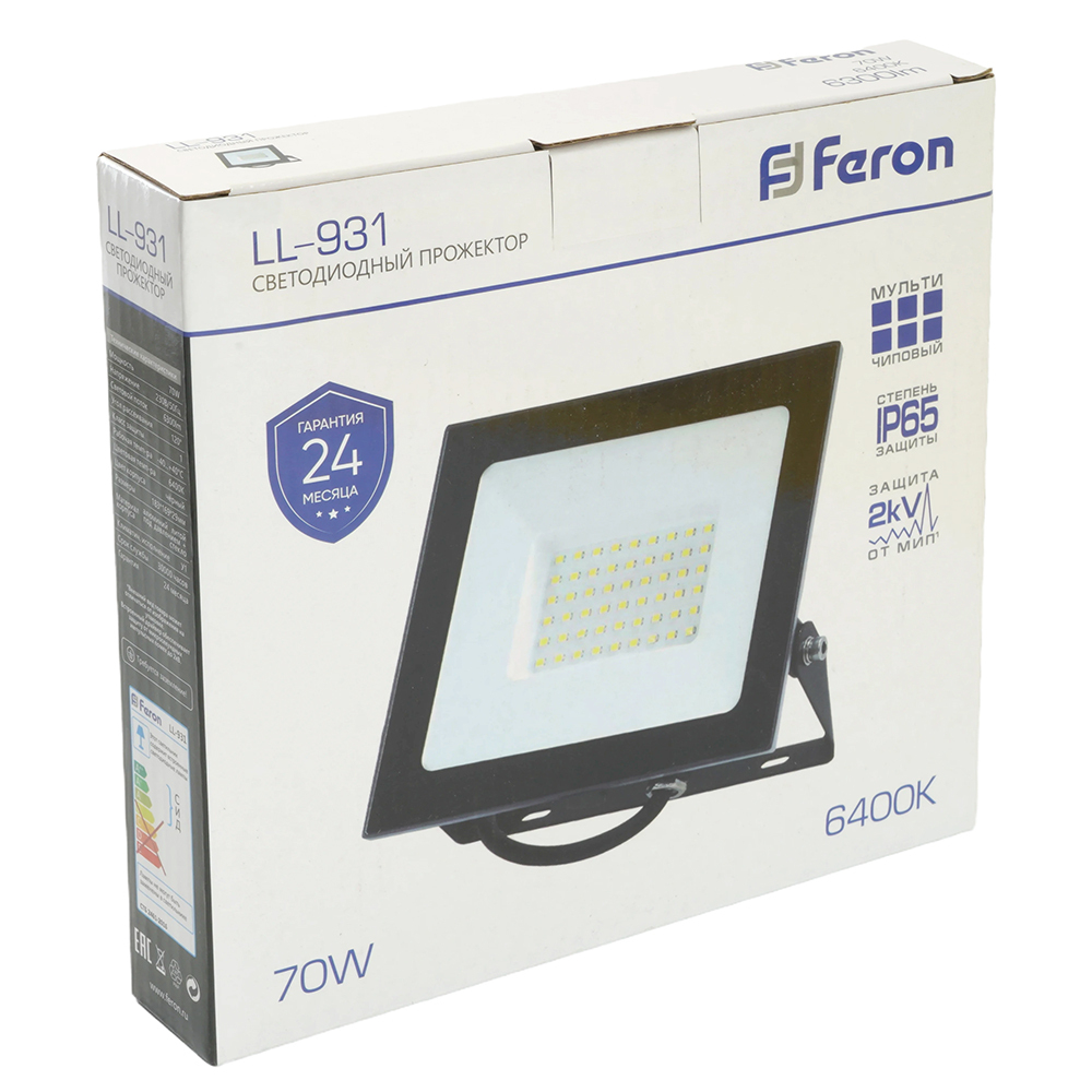 Светодиодный прожектор Feron LL-931 IP65 70W 6400K 41551