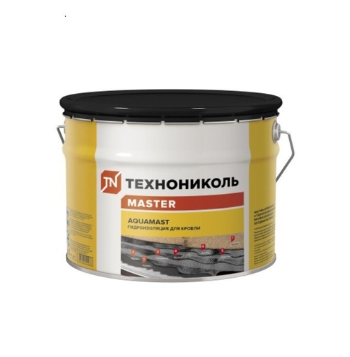 Мастика битумно-резиновая ТехноНиколь AquaMast для кровли 10 кг, шт