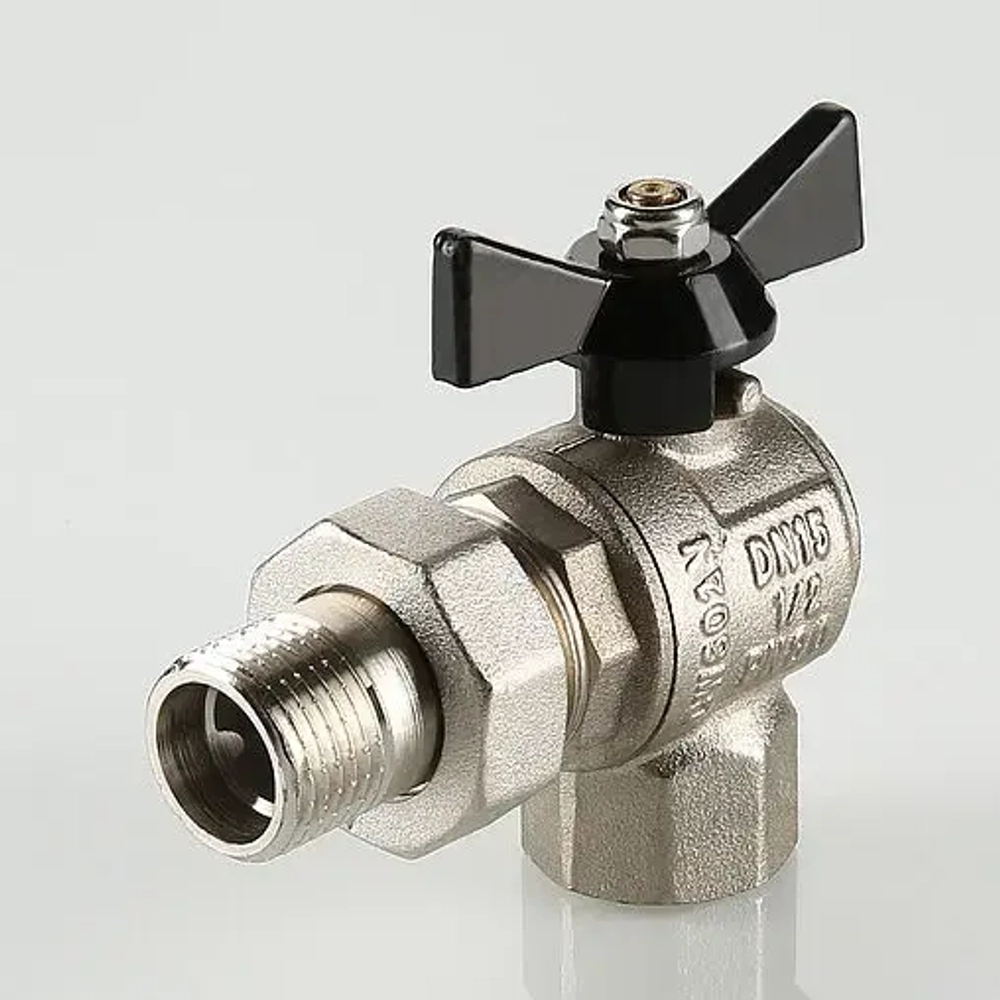Кран шаровый с американкой угловой ¾"в x ¾"н Valtec Perfect VT.328.N.05