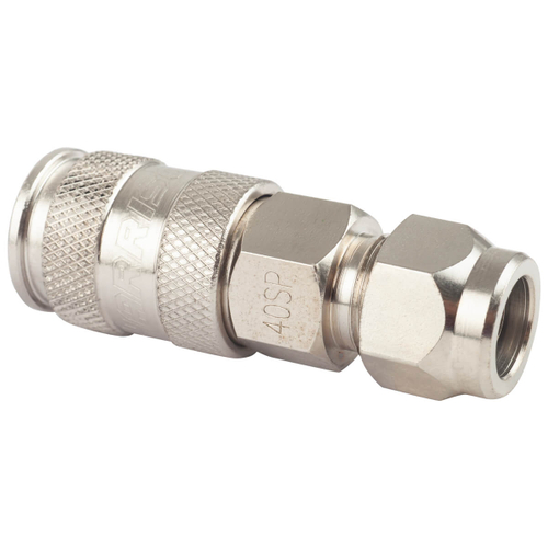 Пневматическое быстроразъёмное соединение с обжимным креплением PU шланга Ø 8х12 мм Harrison HRS-40SPA