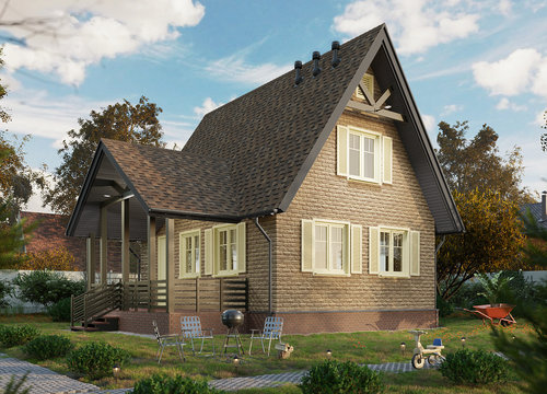 Угол Дюфур, Капрун для фасадных панелей