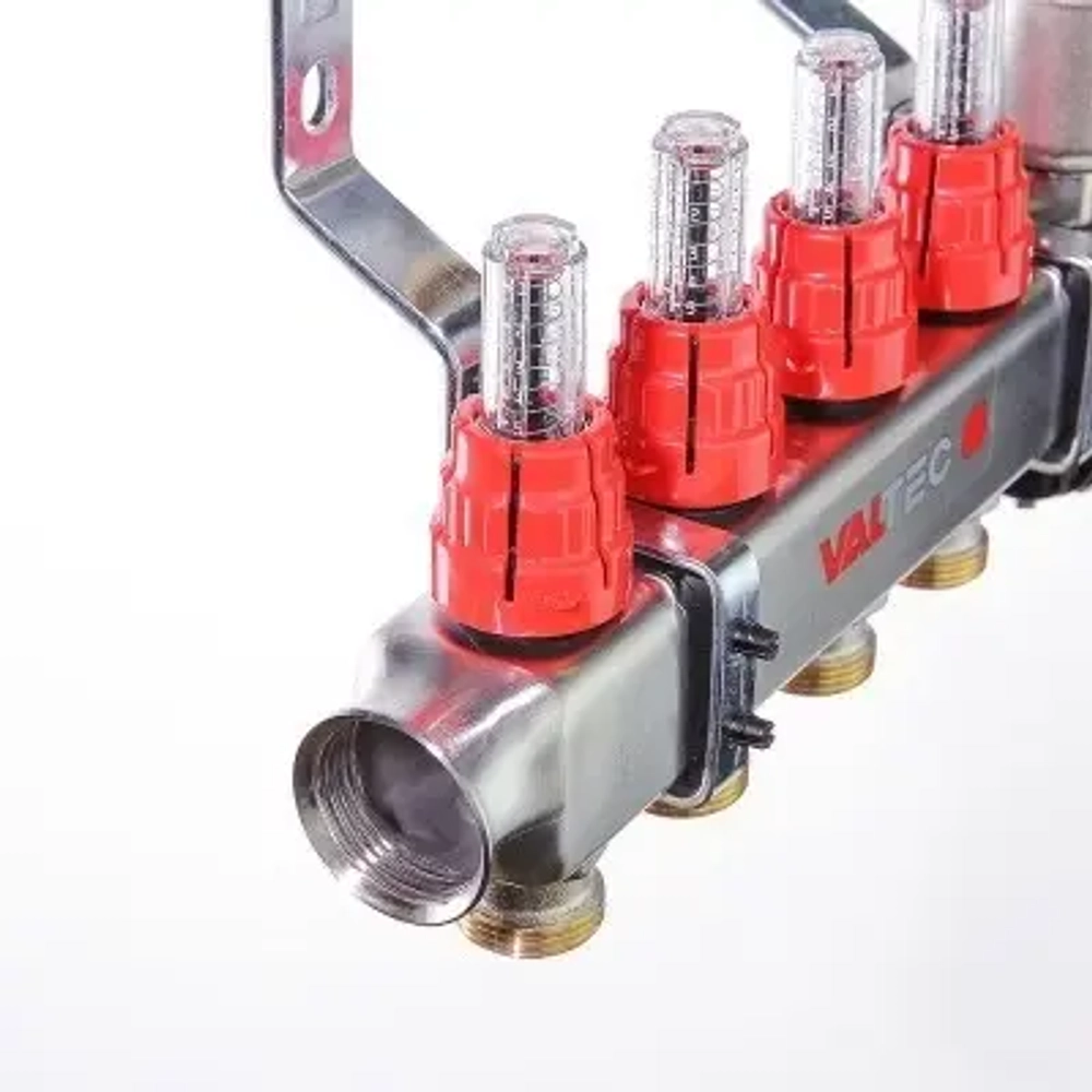 Группа коллекторная с расходомерами 2 отвода 1"в/в x ¾"ек Valtec VTc.586.EMNX.0602