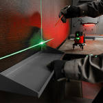 Лазерный уровень CRX-30G, 30 м, зеленый луч, батарейки, резьба 5/8" MTX