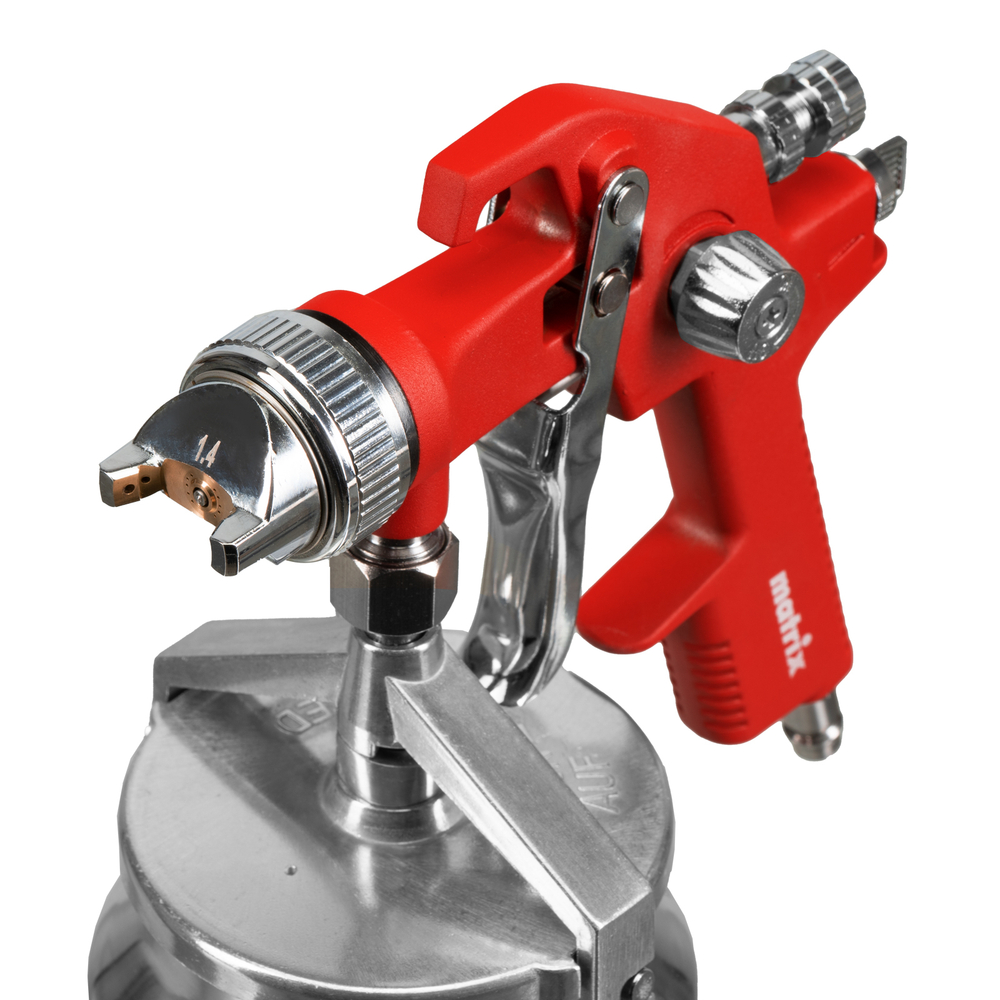 Краскораспылитель HVLP пневмат. с нижним бачком V= 1 л, сопло диаметром 1.4 мм Matrix