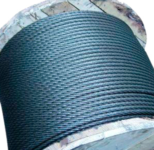 Канат стальной ГОСТ 2688-80 ЛК-Р 7,6 мм 6х19 светлый