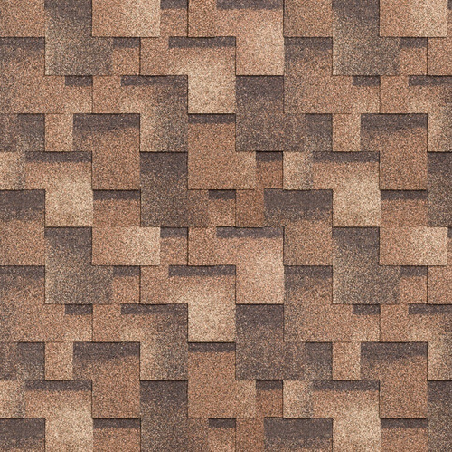 Гибкая черепица ТехноНиколь Shinglas Ультра Фокстрот Сандал, 3 м2/упак