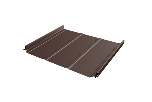 Кликфальц Pro Line Grand Line 0,5 Satin с пленкой на замках RAL 8017 шоколад