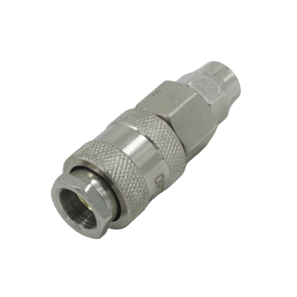 OPT-730SPA Соединение быстросъемное пневматическое с обжимным креплением под шланг 10 мм