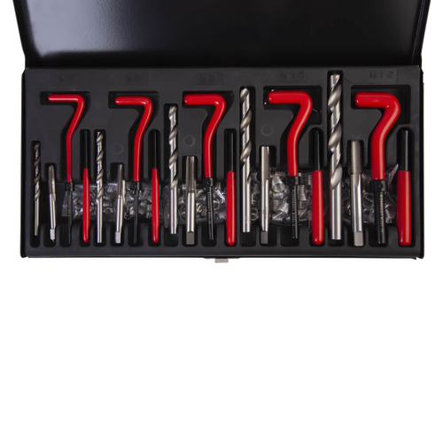 WDK-ST0512 Набор для восстановления резьбы M5 - 12, 131 предмет, метрическая резьба