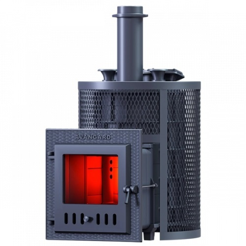 Печь для бани GFS Авангард Ураган 25МС ЗК круглая чугунная