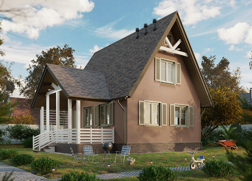 Угол Флемиш, Коричневый для фасадных панелей