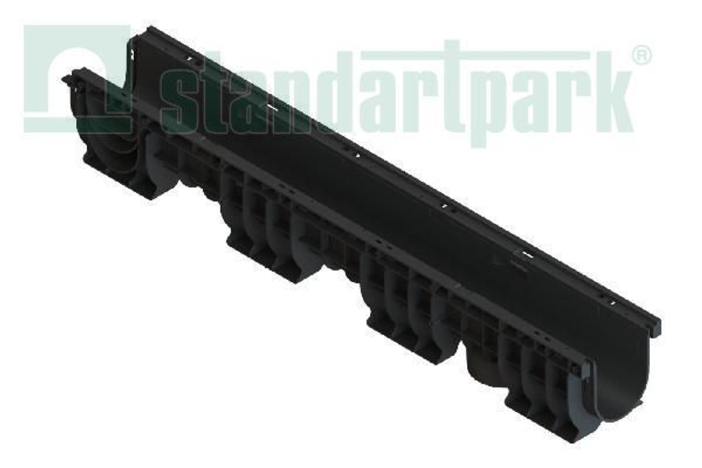 Лоток водоотводный пластиковый PolyMax Basic DN100 h155