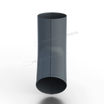 Колено сливное МЕТАЛЛ ПРОФИЛЬ Foramina Freeze D100 Grey