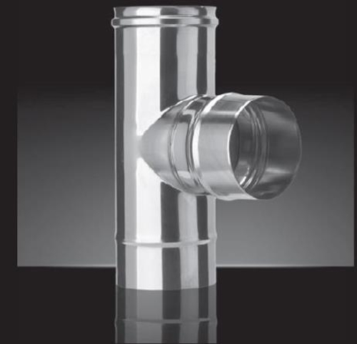 Тройник Craft 90° нержавеющий (316/0,8) ф120 по воде