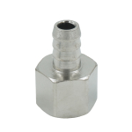 OPT-74012HF Штуцер пневматический ёлочка с обжимным кольцом, внутренняя резьба 1/4", 12 мм