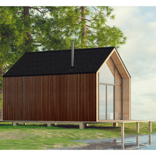 Гибкая черепица ТехноНиколь Shinglas Фазенда Чёрный, 2,6 м2/упак