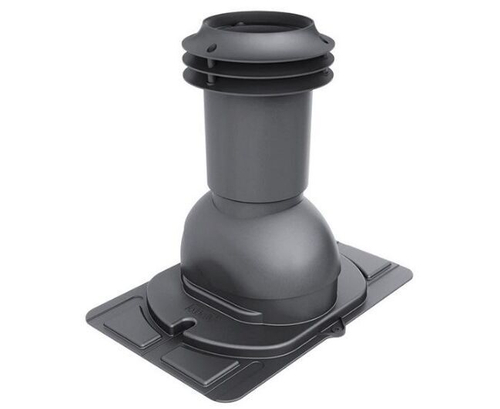 Выход вентиляции канализации с универсальным проходным элементом 460\334\445 серый графит RAL 7024