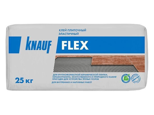 Клей Knauf Флекс C2TES1 эластичный для плитки, керамогранита и камня 25 кг, шт