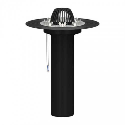 Воронка с обжимным фланцем и листоуловителем обогреваемая 110х600 мм, шт