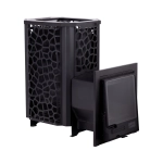 Печь для бани Сталь-Мастер HARD 30L Саванна Панорама 2025 со стеклом закрытая каменка дровяная