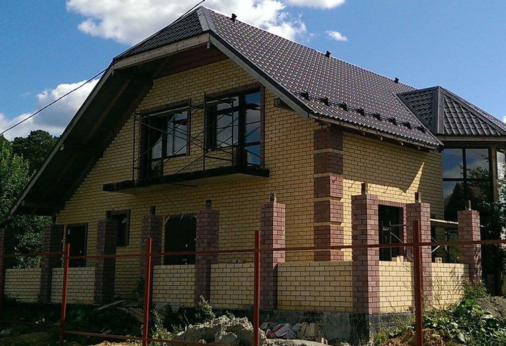 Кирпич силикатный Симат утолщенный пустотелый желтый