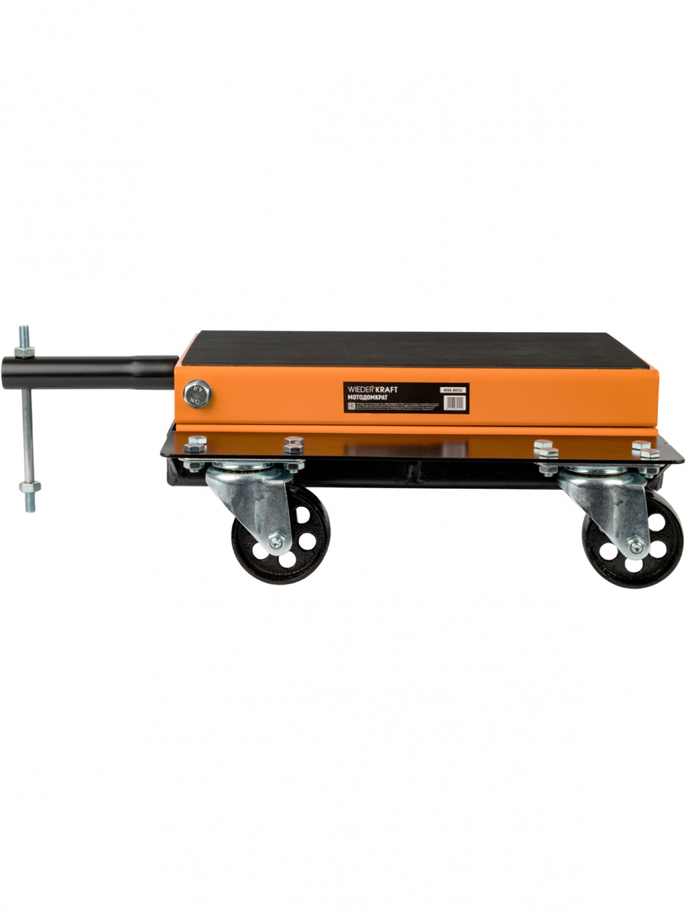 WDK-86102 Мотоподъемник с платформой на колесах, г/п 500 кг для автосервисов и СТО