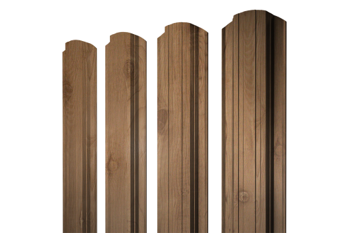 Штакетник Прямоугольный фигурный 0,45 Print Premium Pine Wood Fresh