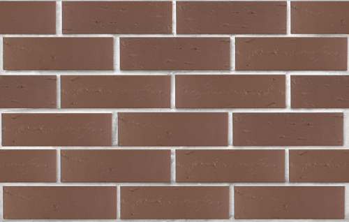 Кирпич керамический ЛСР одинарный Тёмно-коричневый рустик