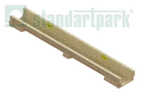 Лоток водоотводный полимербетонный CompoMax Basic DN100 h80