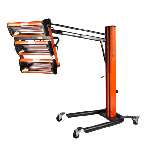 WDK-3D Трехкассетная мобильная ИК сушка на пантографической стойке с гидроцилиндром