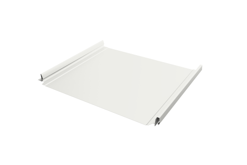 Кликфальц Pro Grand Line 0,45 PE с пленкой на замках RAL 9003 сигнальный белый