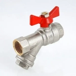 Кран шаровый с фильтром ½"в x ½"в Valtec Combi VT.293.N.04
