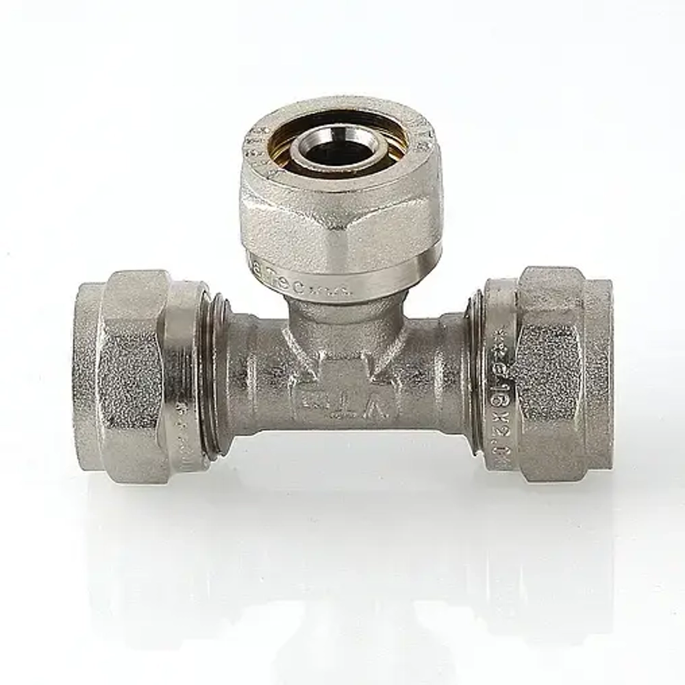 Тройник компрессионный соединительный 32мм Valtec VTm.331.N.323232
