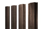 Штакетник П-образный A с прямым резом 0,45 Print Premium Almond Wood Fresh